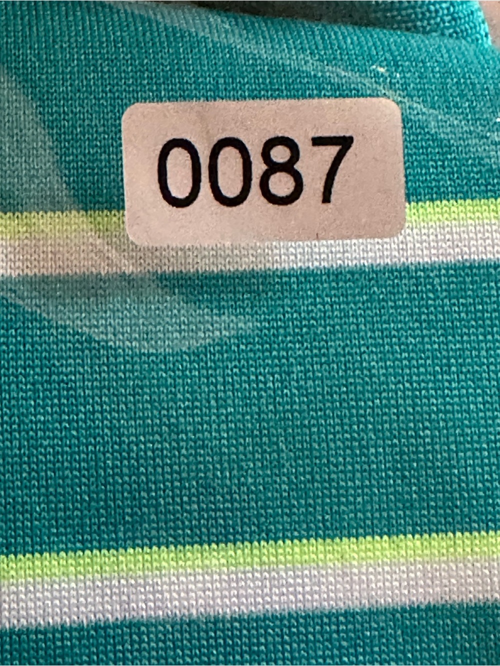 Under Armour Men’s Teal and Light Green Striped Polo - Picture 10 of 10